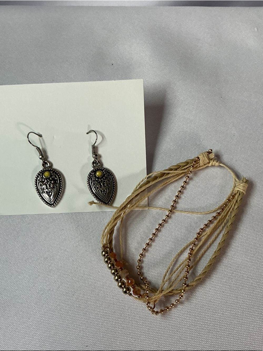 ★ Boho Western Bracelet & Vintage Style Earrings Jewelry Bundle